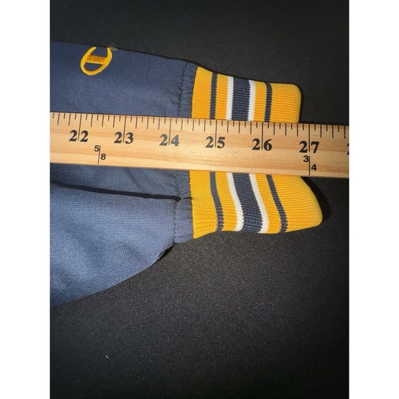 Champion US Navy Mens XL Blue Yellow Windbreaker Pullover Jacket Size - Picture 10 of 12